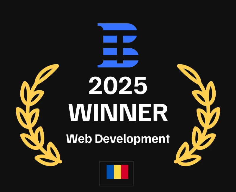 Neogenio câștigătoare premiu Techbehemoths 2025 pentru Web Development în România